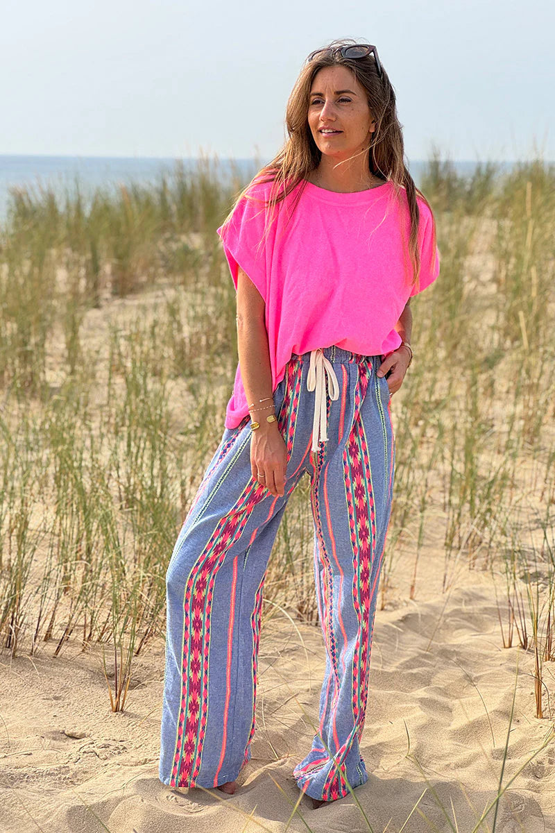 Bubblegum Pink Terry Cloth Tee