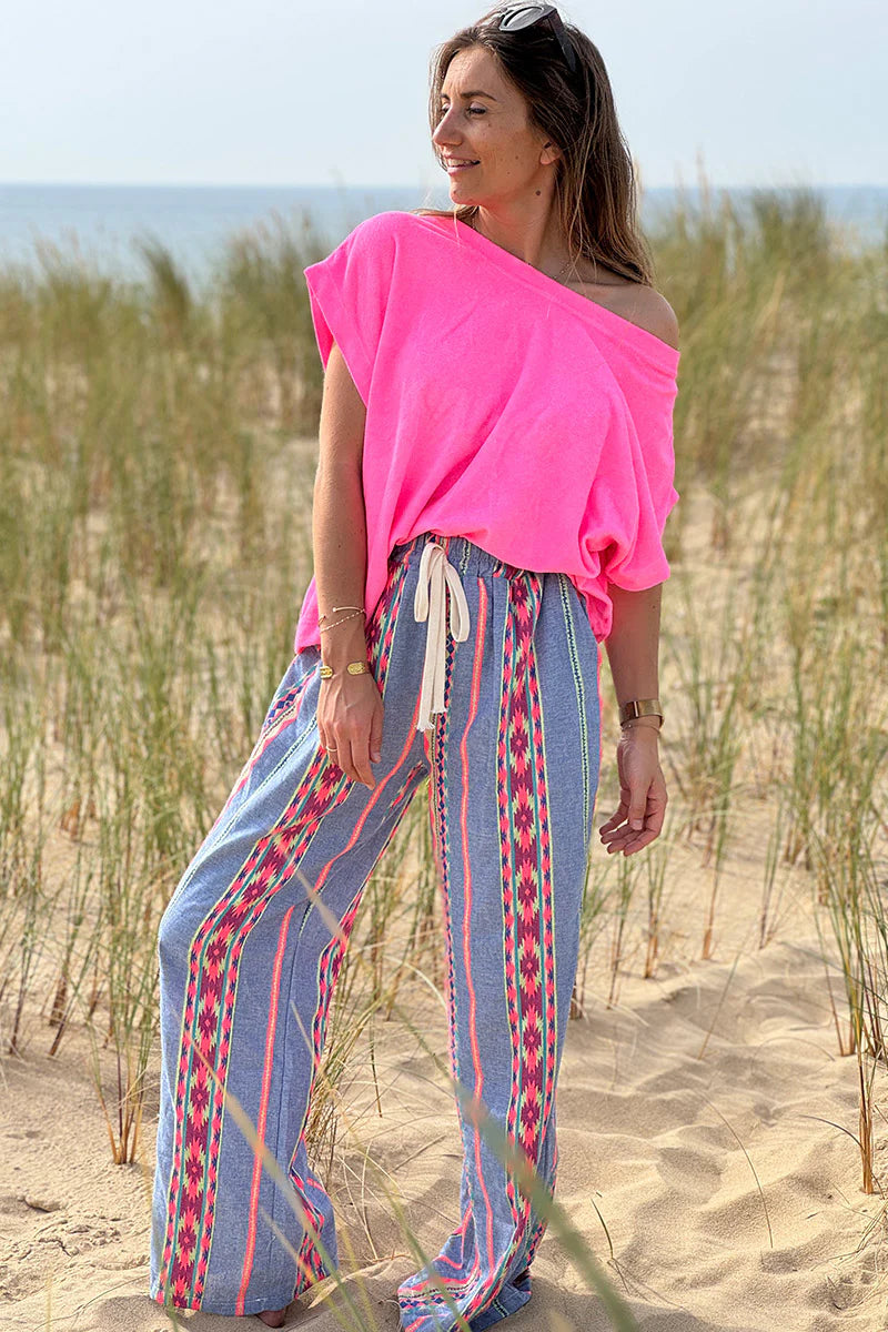 Bubblegum Pink Terry Cloth Tee