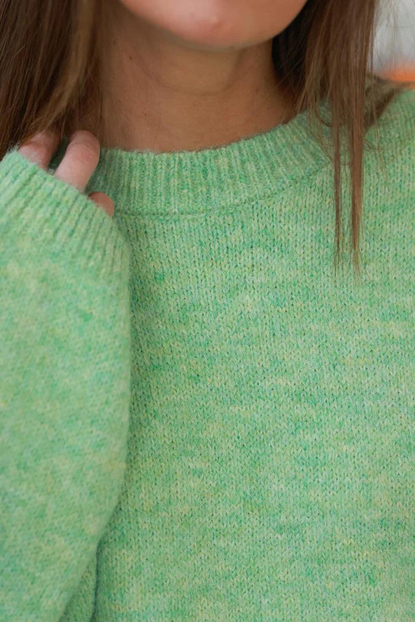 Mint Green Wool Blend Slouchy Sweater