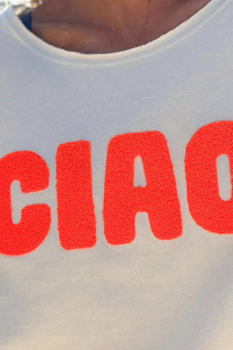 Off White “CIAO” Lightweight Slouchy Dolman Tee