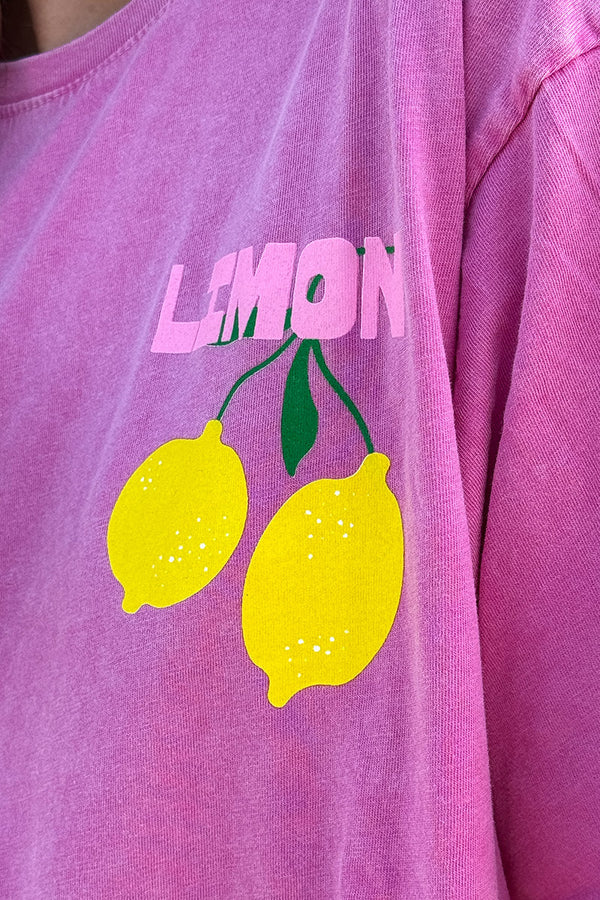 Pink Jersey Knit Limoncello Tee